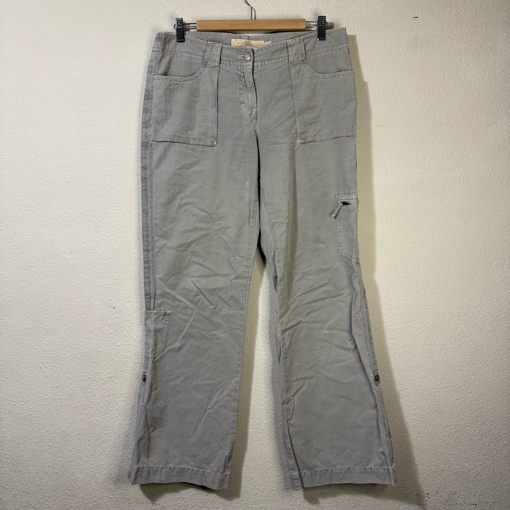 J Crew Vintage Broken In Chino Favorite Fit Cargo Wide Leg Pants